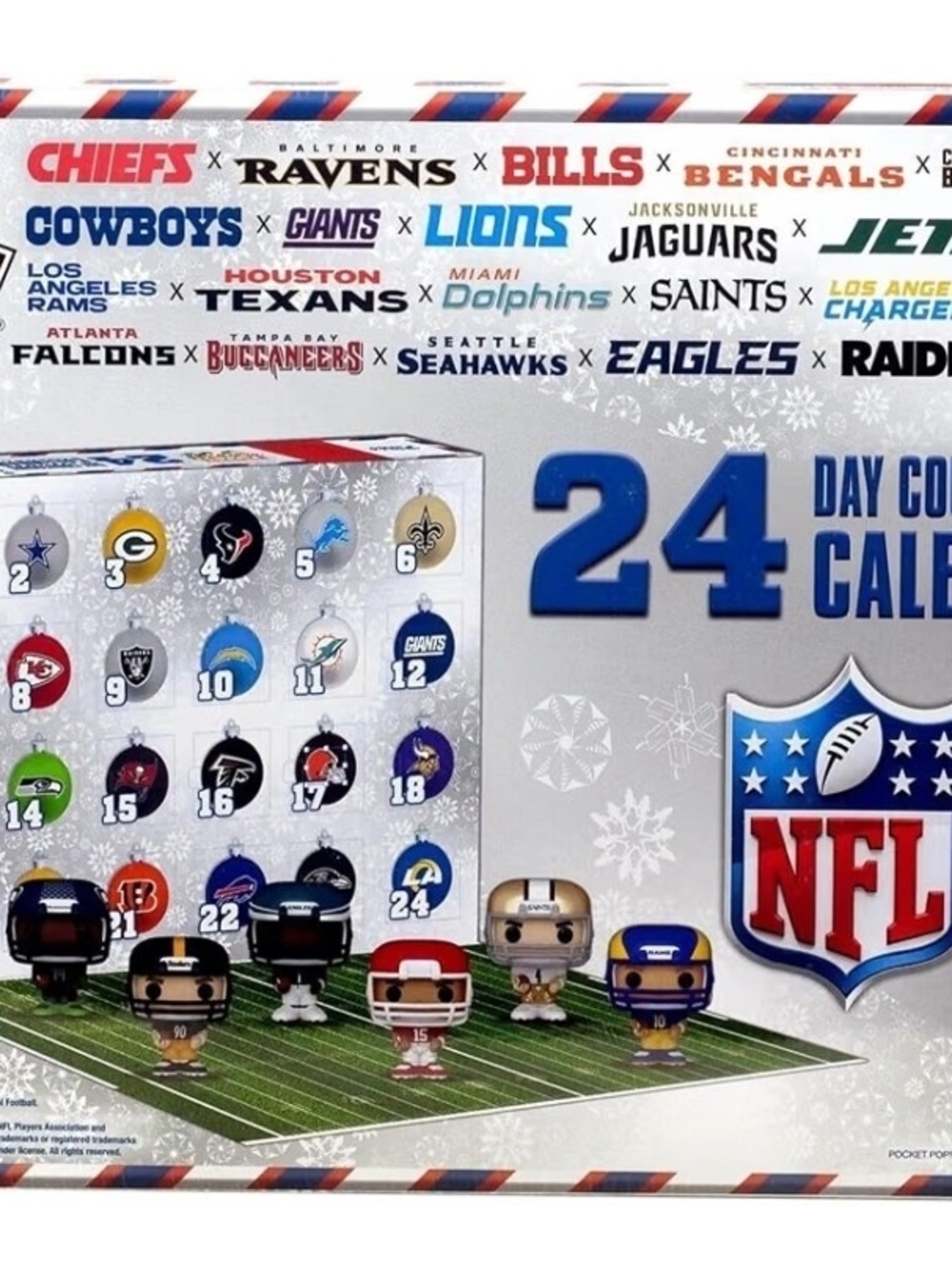 NFL Pocket Pop! LIVE SHOW 23-Day Football Fun Countdown Calendar - Assorted Team - Picture 3 of 4
